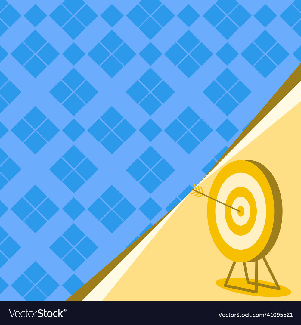 Target with bullseye representing successfully vector image Target with bullseye representing successfully
