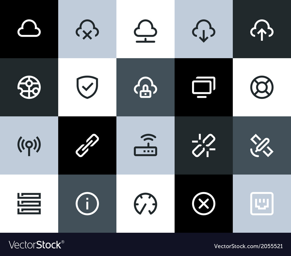 Wireless Network Icons Set