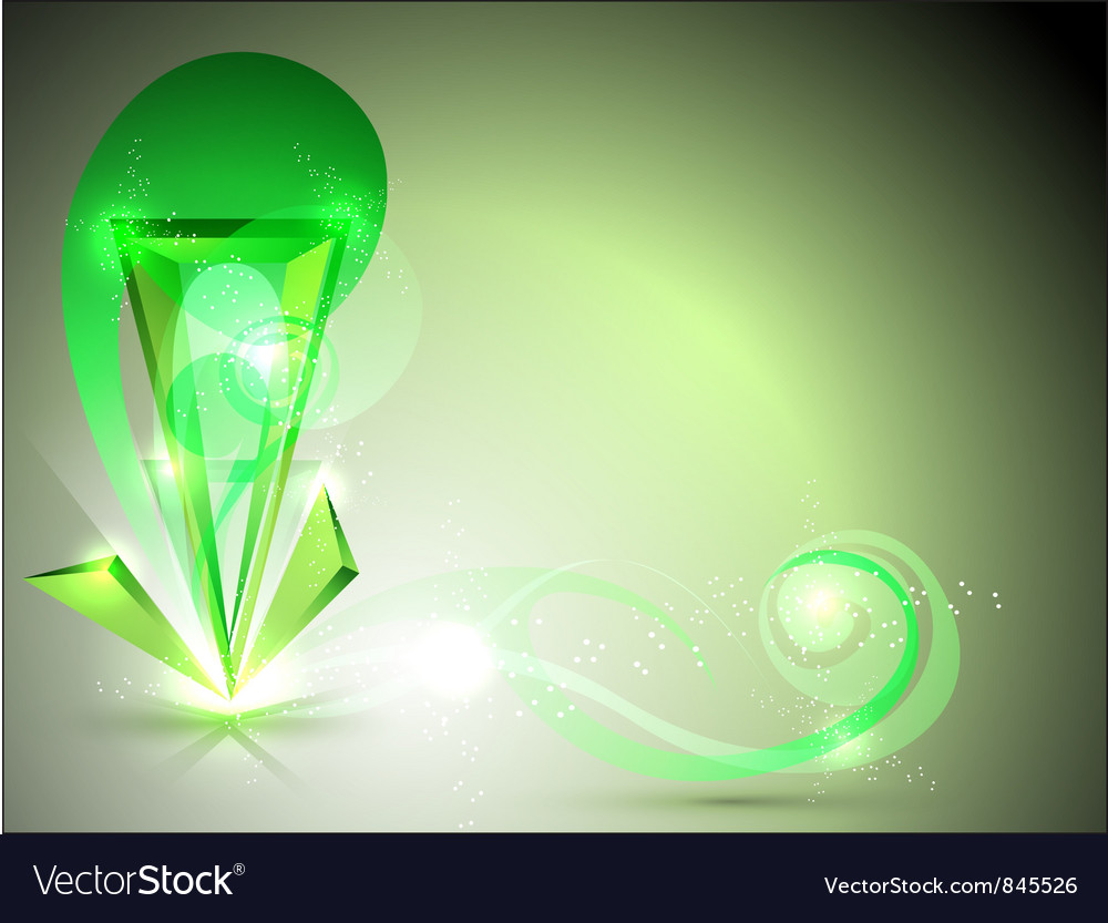 Dynamic Green Particle Burst