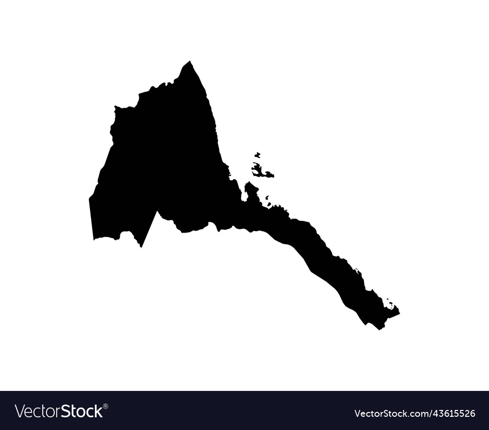 Eritrea map vector image Eritrea map