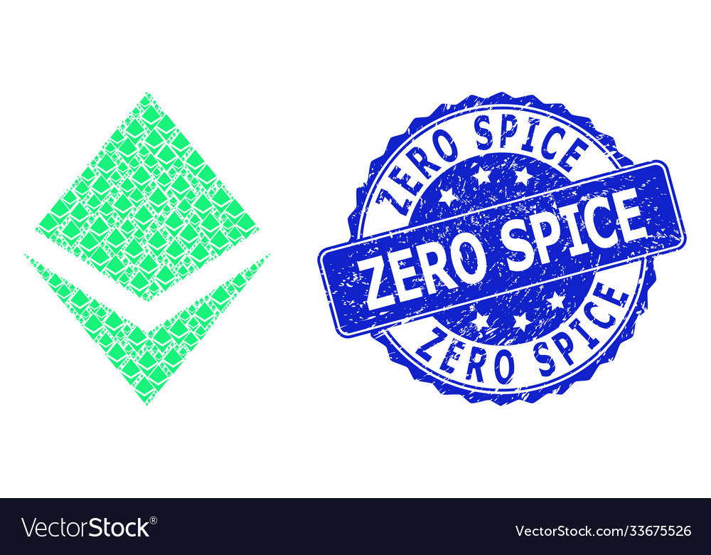 Grunge zero spice round watermark and recursive vector image Grunge zero spice round watermark and recursive