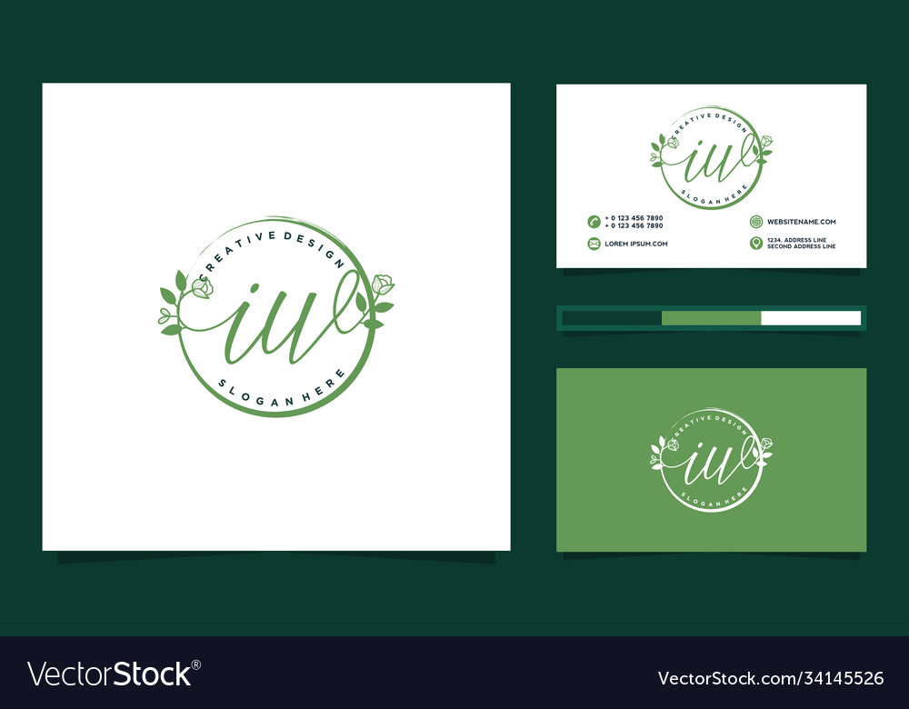 Initial iw feminine logo collections and business