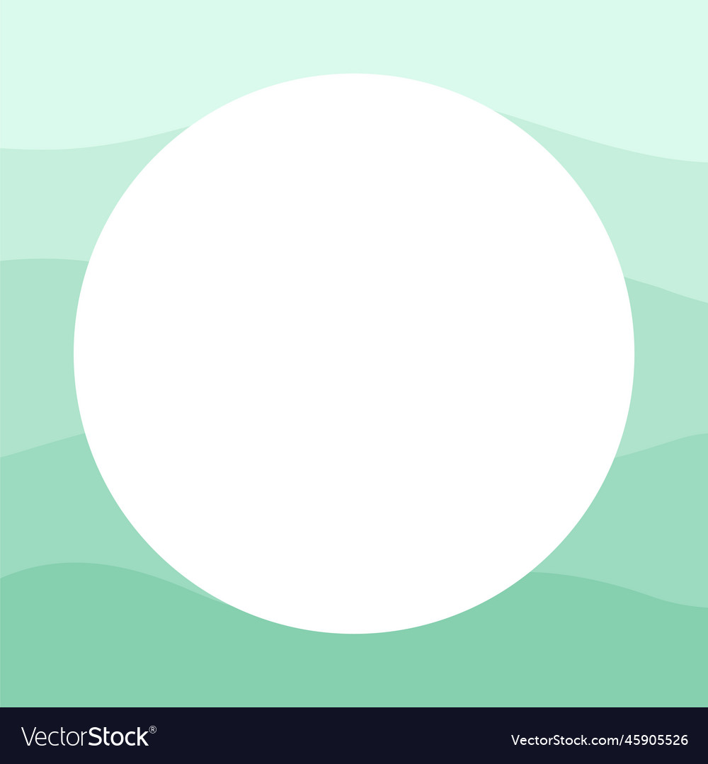 Round abstract gradient waves border monotone vector image Round abstract gradient waves border monotone