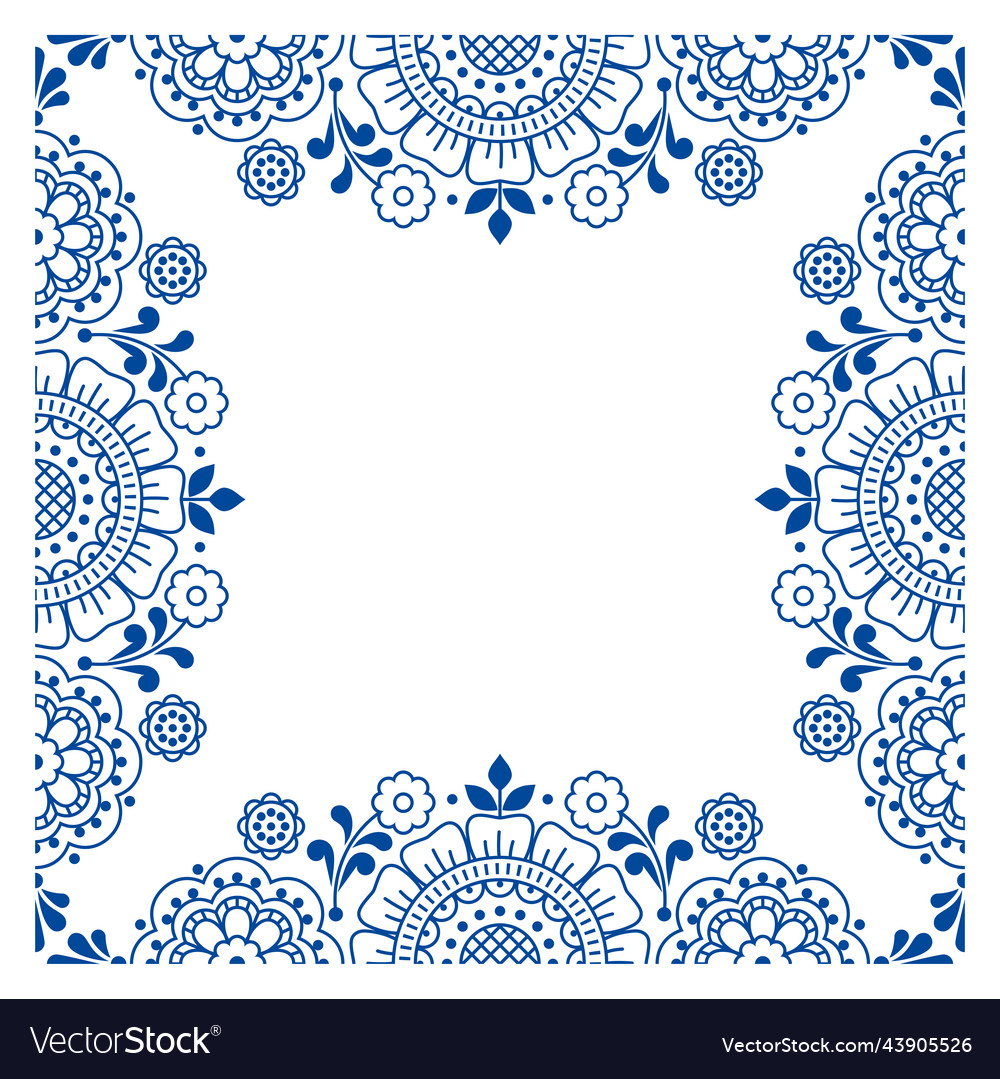 Scandinavian nordic folk art style pattern vector image Scandinavian nordic folk art style pattern