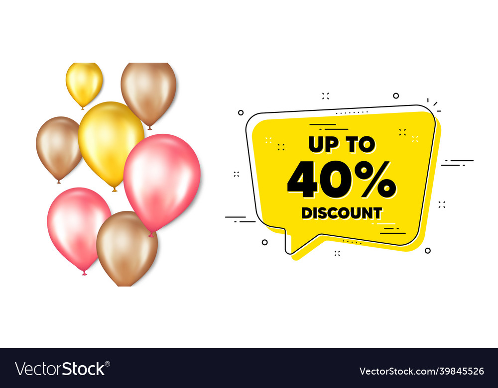 up-to-40-percent-discount-sale-offer-price-sign-vector-image