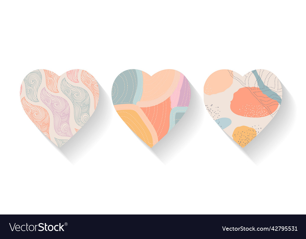 A set abstract hand-drawn pattern in the shape