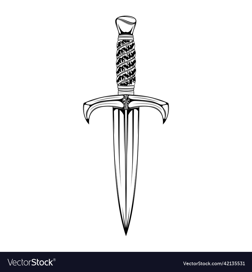 Fantasy sword 0025 Royalty Free Vector Image - VectorStock