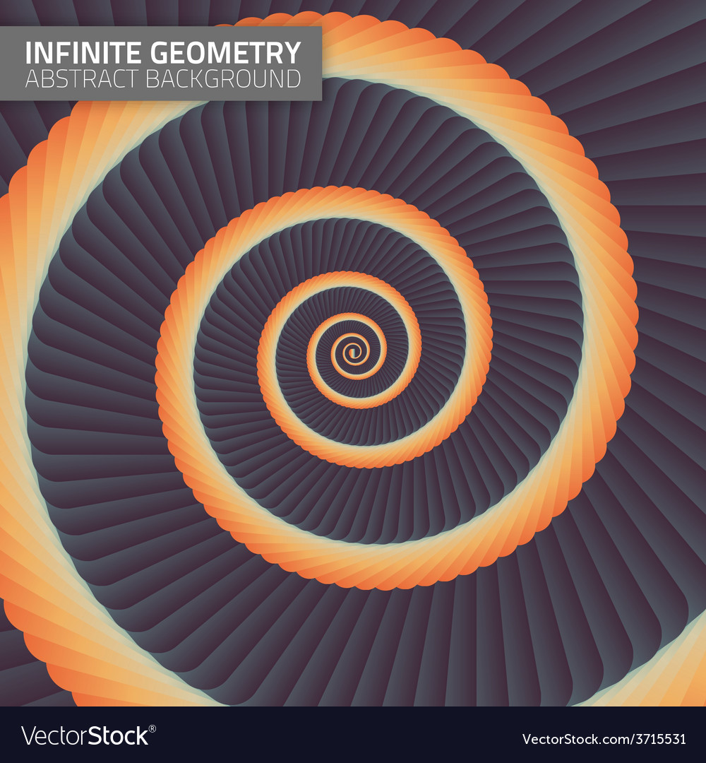 Infinite geometry fractal background