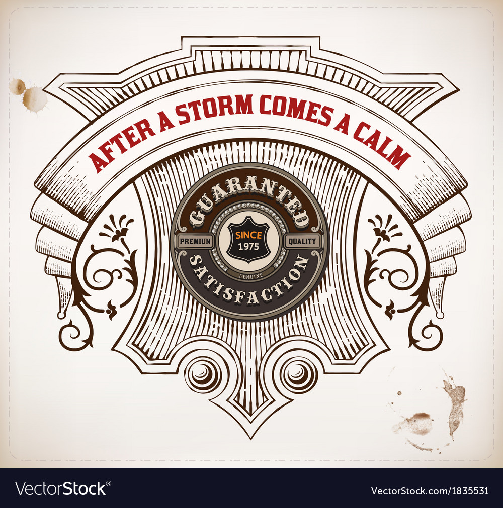 Old design Royalty Free Vector Image - VectorStock