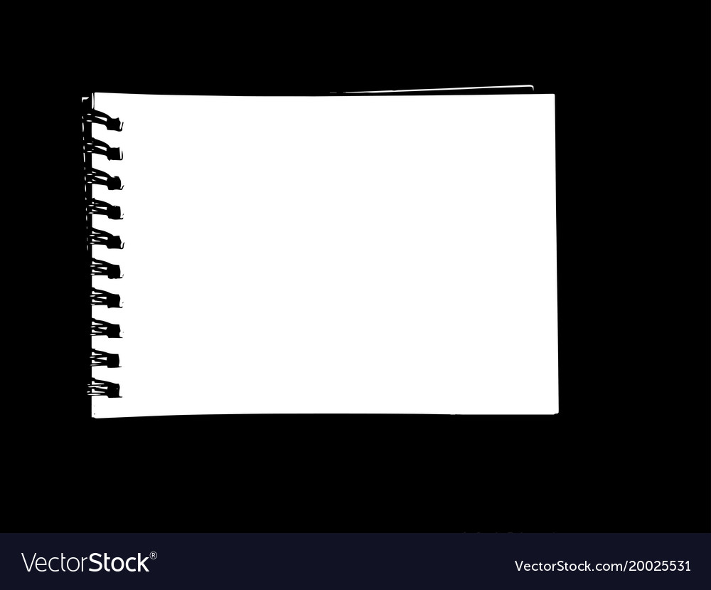 Sketch frame notebook with copy space