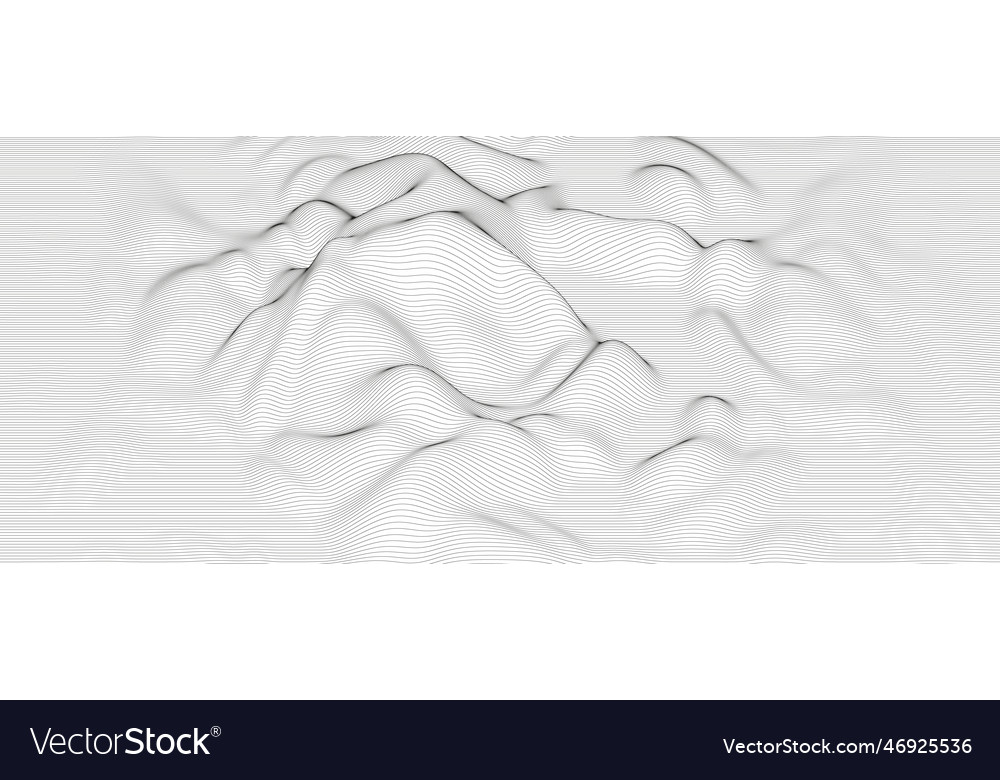 Abstract background with distorted line shapes vector image Abstract background with distorted line shapes