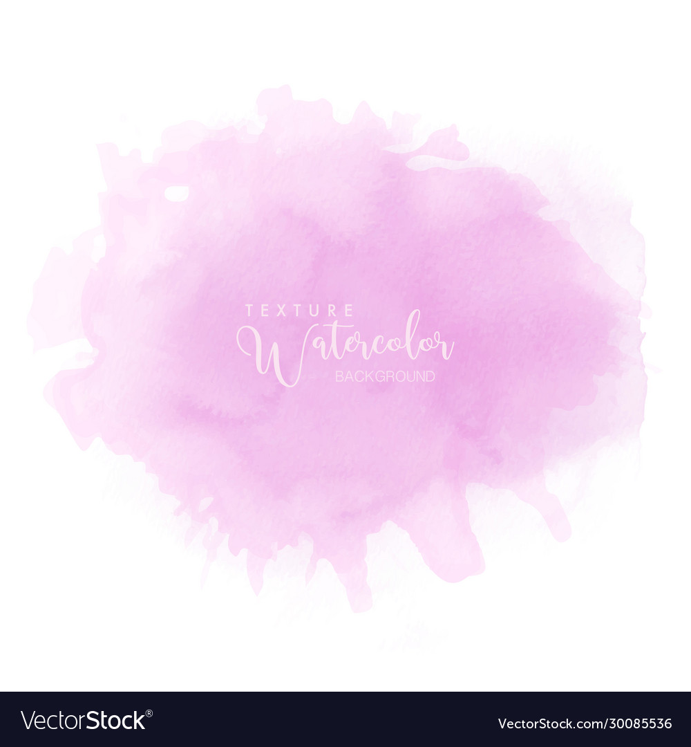 Abstract isolated soft pink watercolor Royalty Free Vector