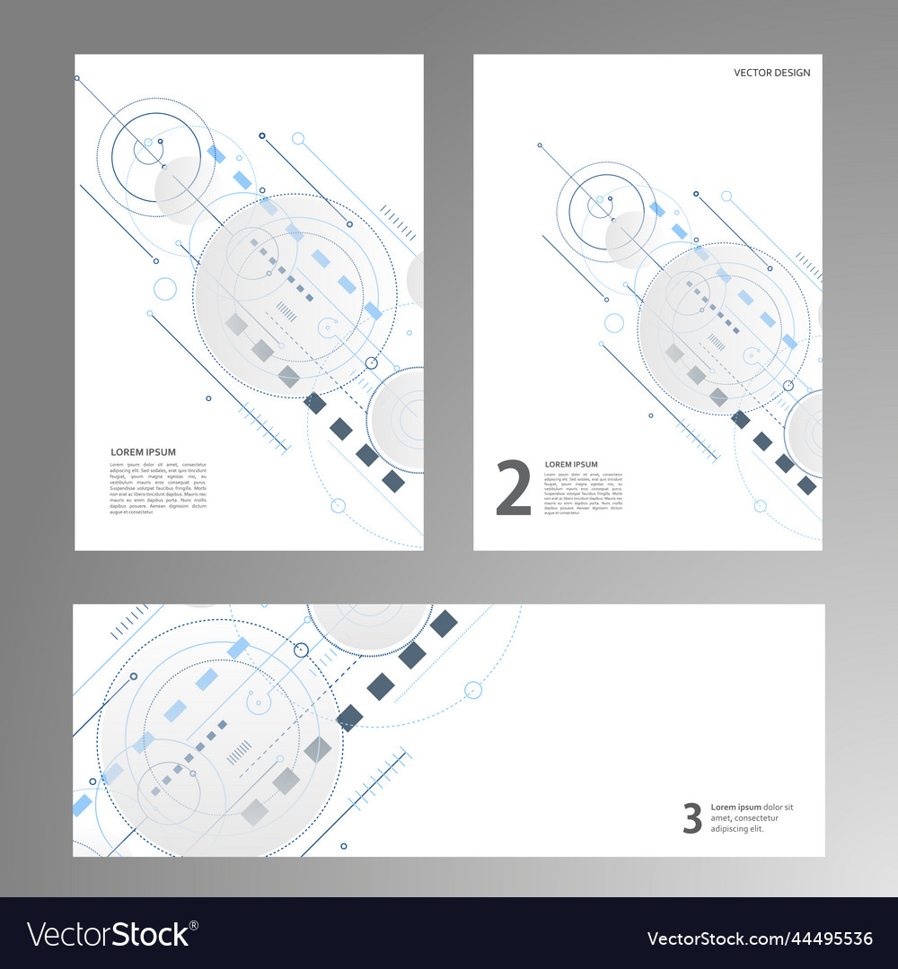 Abstract shapes pattern circles