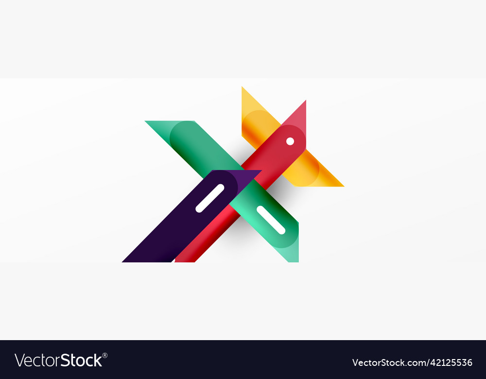 Background overlapping lines dynamic vector image Background overlapping lines dynamic