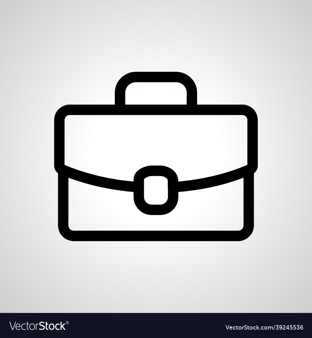 Briefcase line icon linear outline