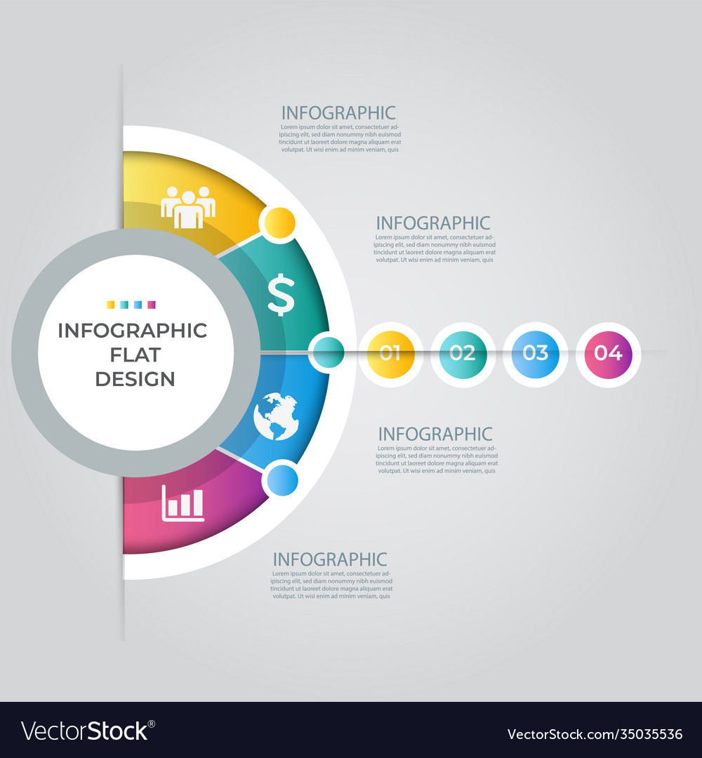 Business data visualization process chart Vector Image