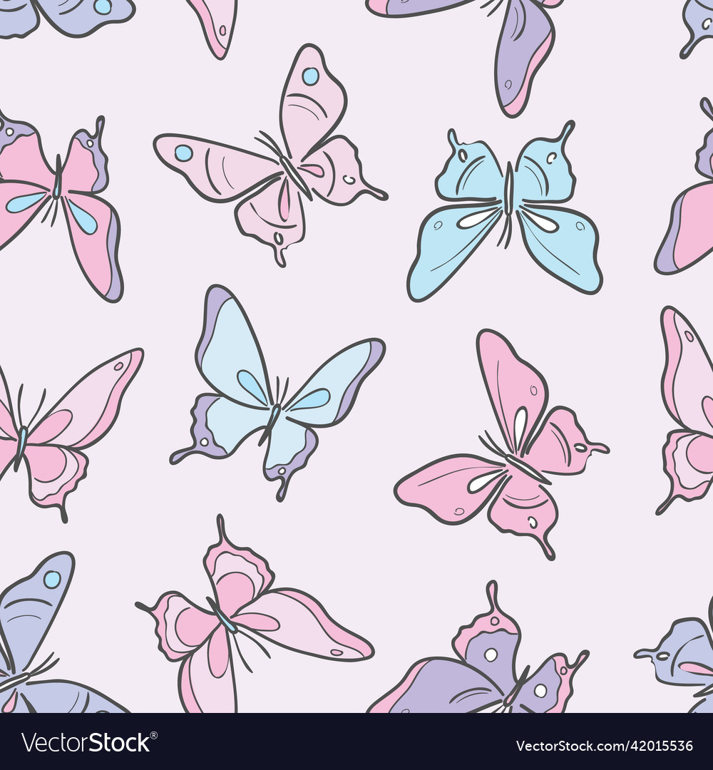 Butterfly seamless repeat pattern design