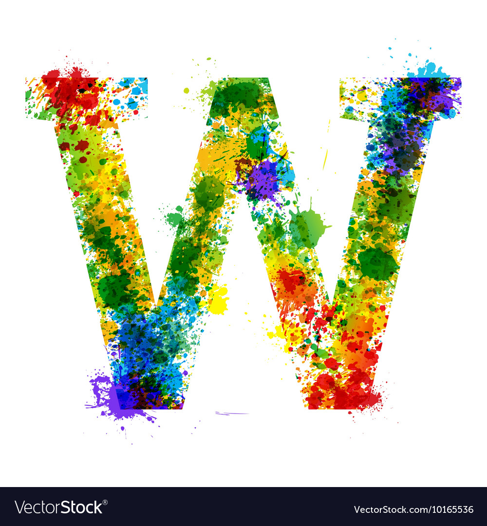 Colorful Paint Splashes Font