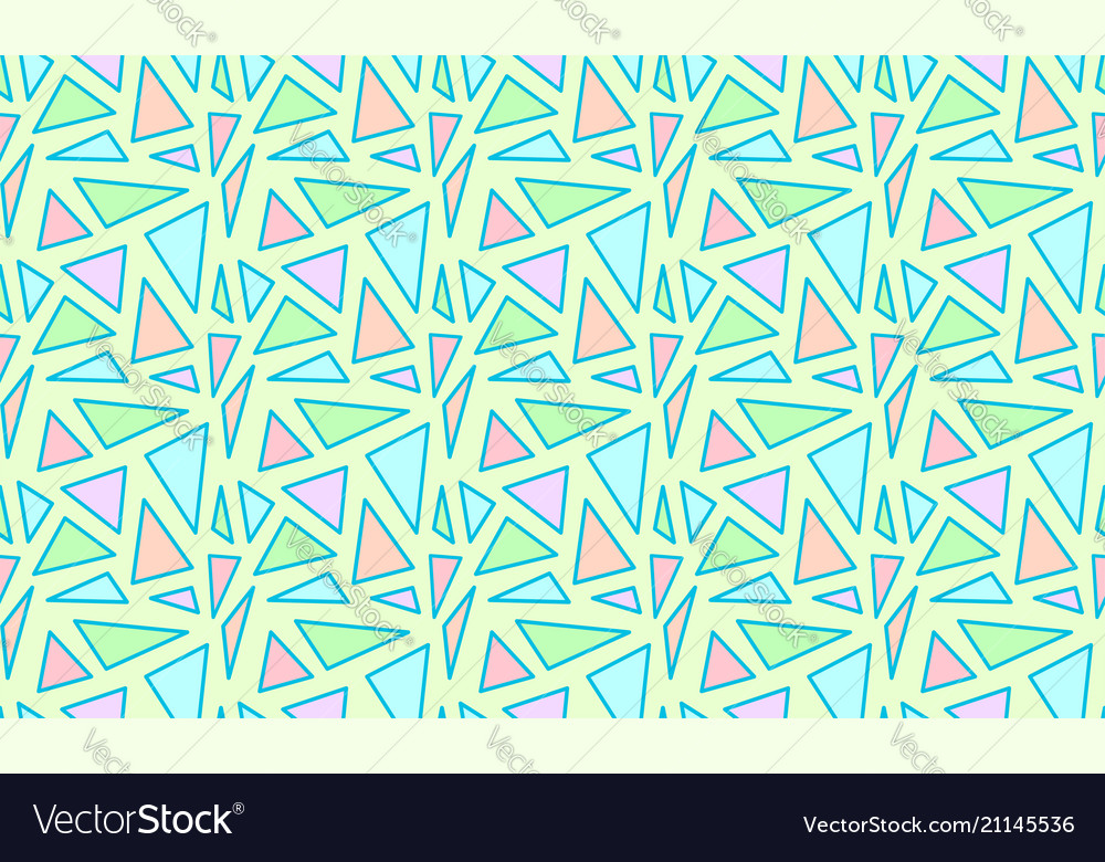 Geometric seamless pattern with triangles vector image Geometric seamless pattern with triangles