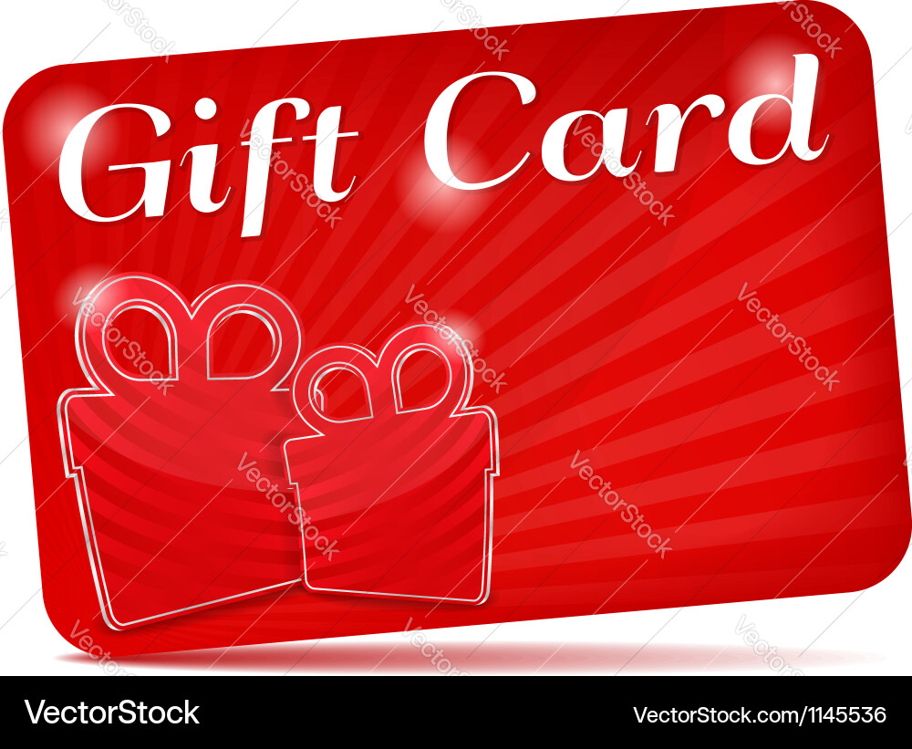 Gift card Royalty Free Vector Image - VectorStock