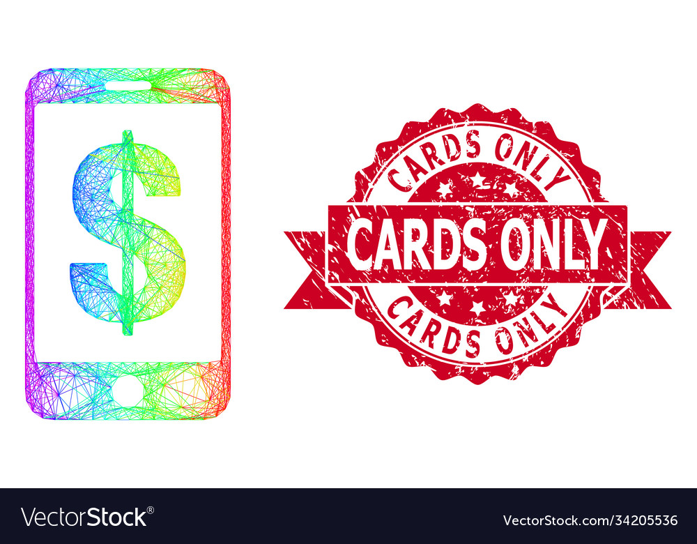 Grunge cards only stamp and bright linear mobile