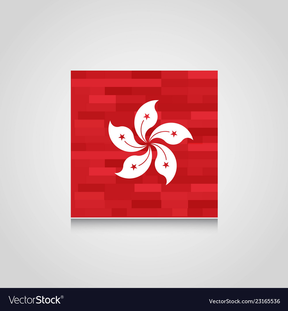 Hong kong abstract flag background