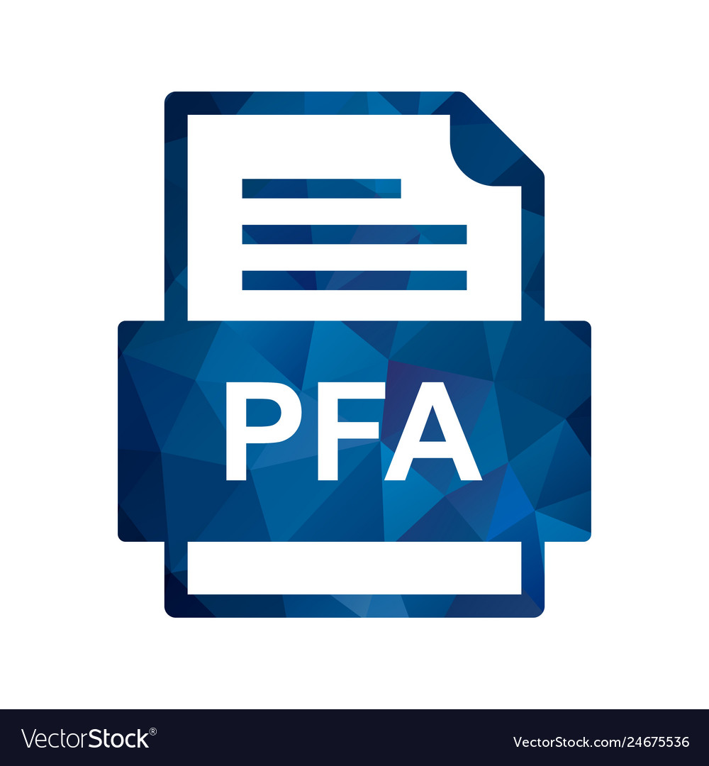 Pfa file document icon