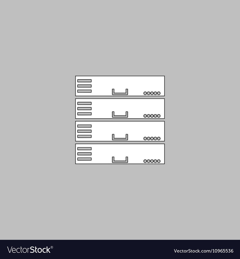 Server computer symbol
