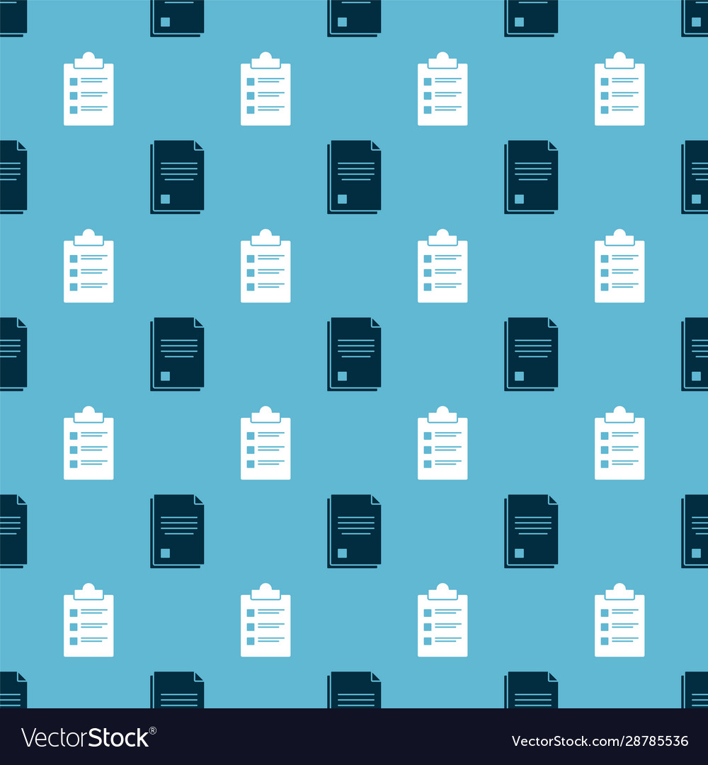 Set file document and clipboard with checklist vector image Set file document and clipboard with checklist