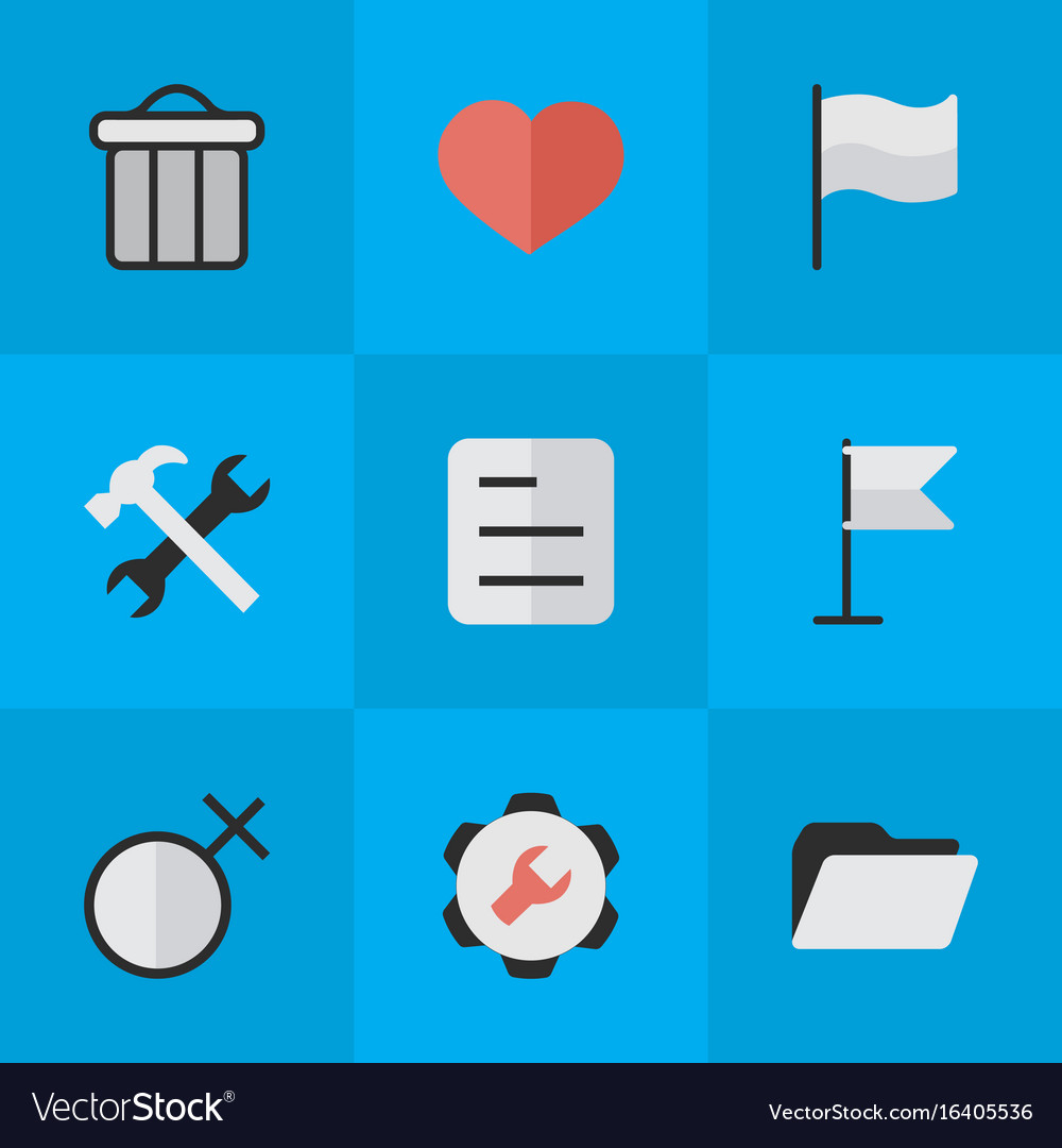 Set of simple ui icons