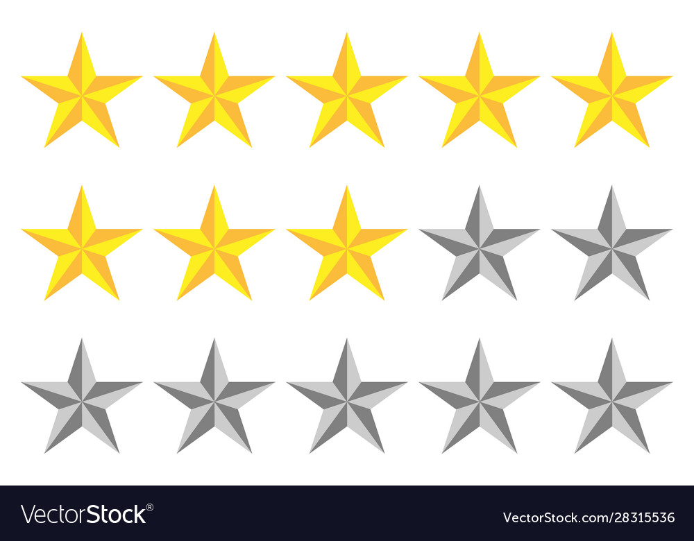 Star Shape Symbol Farbe 3d schwarz Ranking Stimme