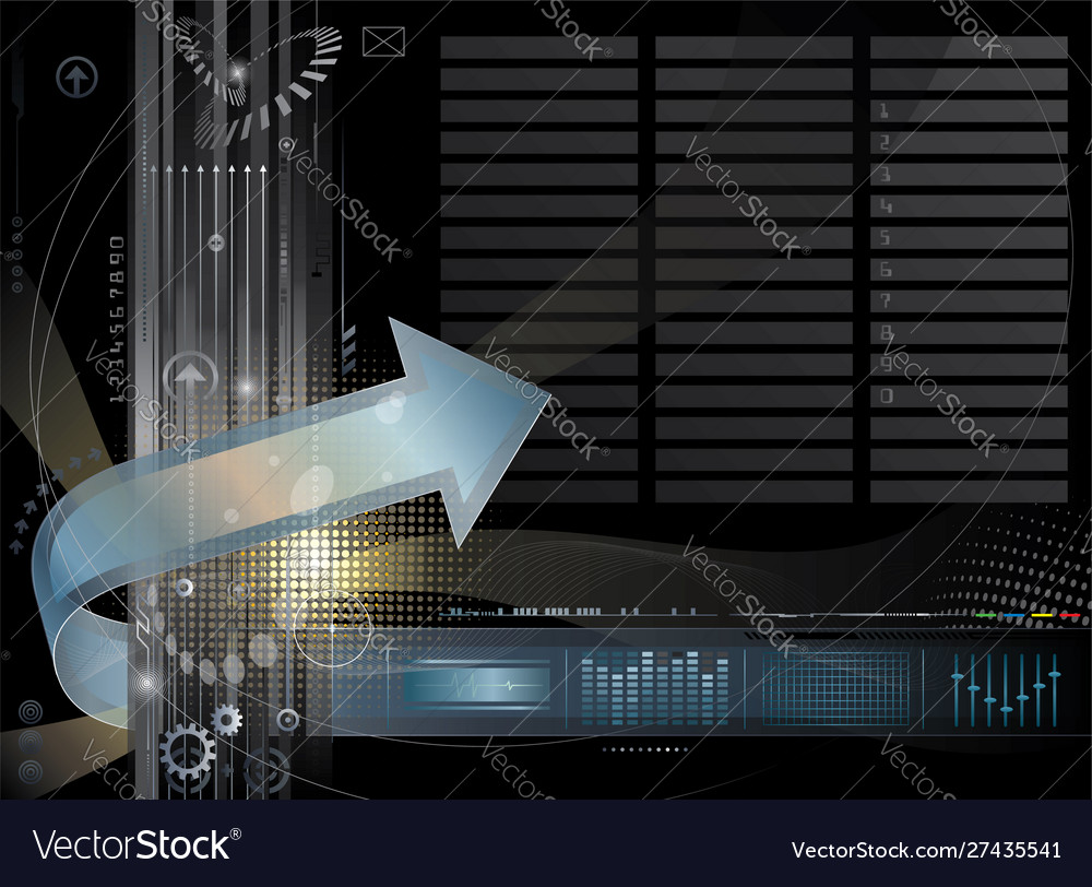 Abstract Technology & Data Flow Background