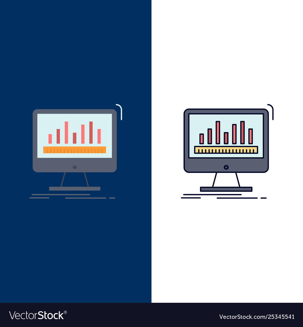 Analytics processing dashboard data stats flat vector image Analytics processing dashboard data stats flat