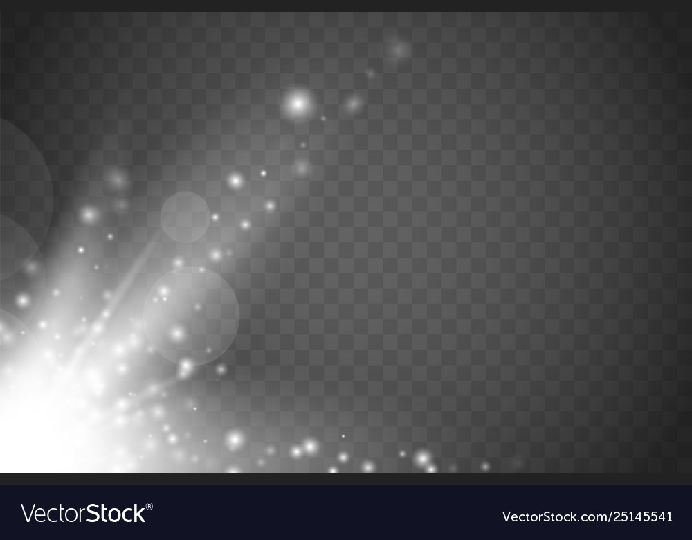 Glow light effect sparkle dust Royalty Free Vector Image