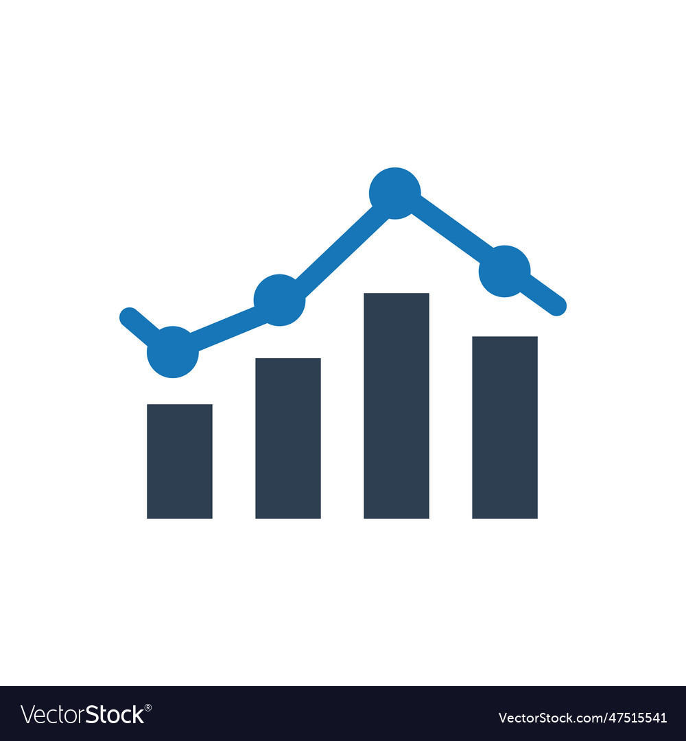 Graph graphical solution business icon