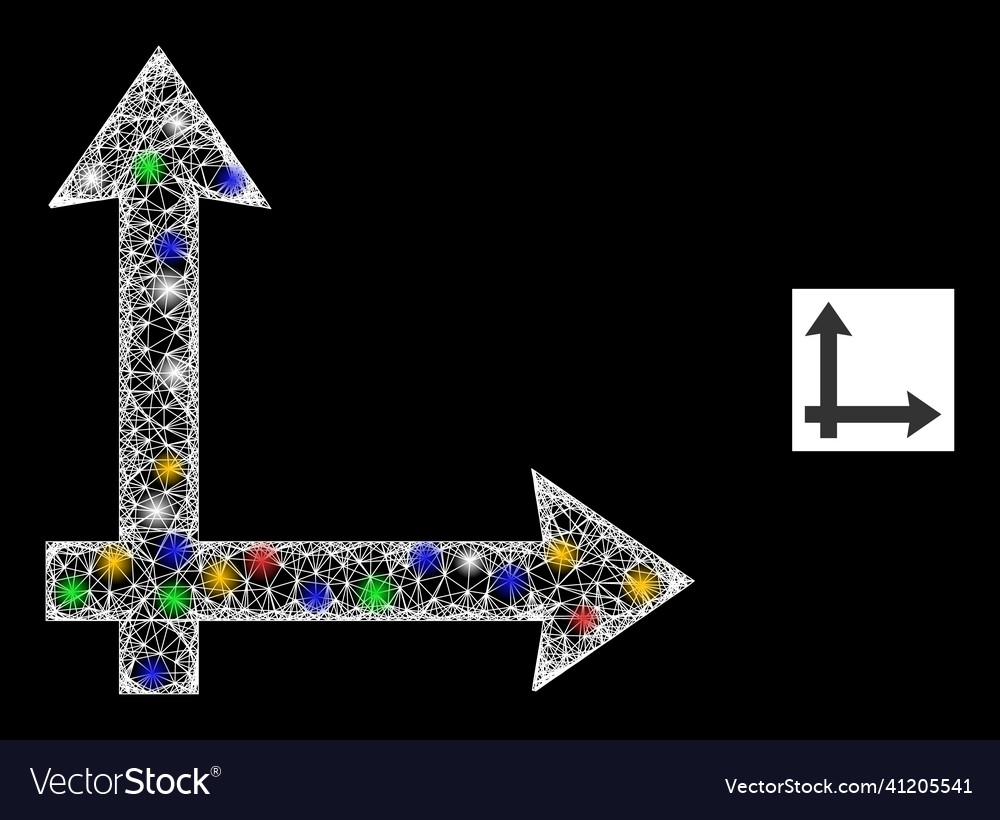 Hatched mesh coordinate system icon with colored vector image Hatched mesh coordinate system icon with colored