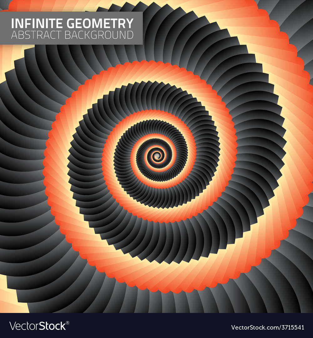 Infinite geometry fractal background