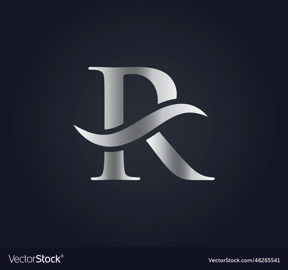 Letter r wave logo