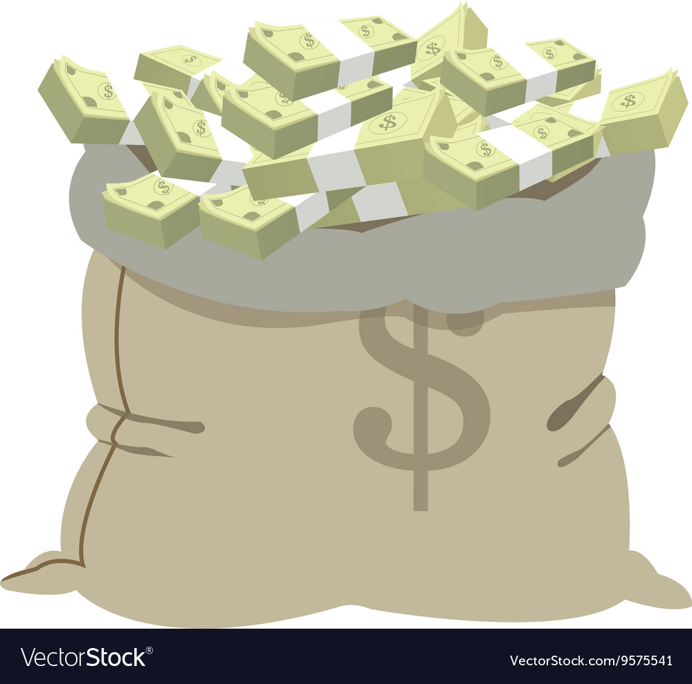 Open money bag icon