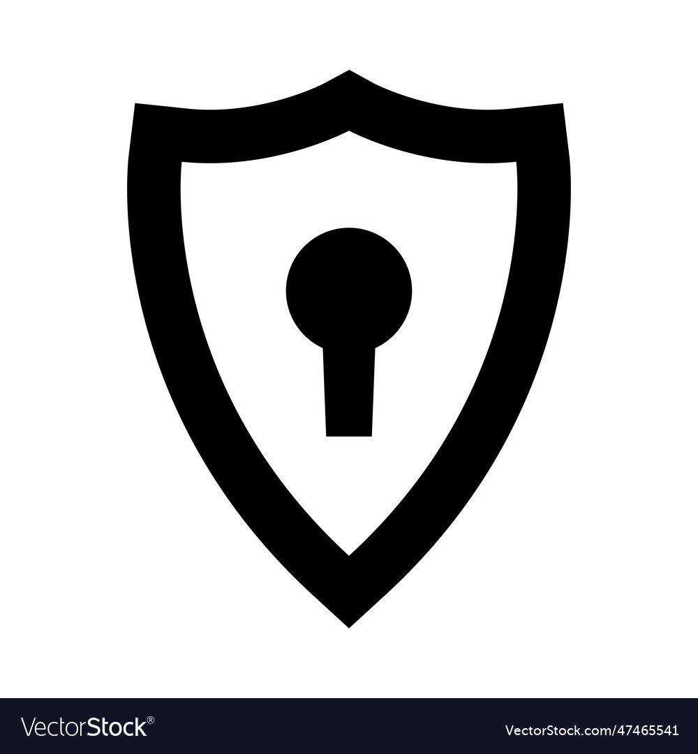 Protection glyph icon for personal and commercial Vector Image