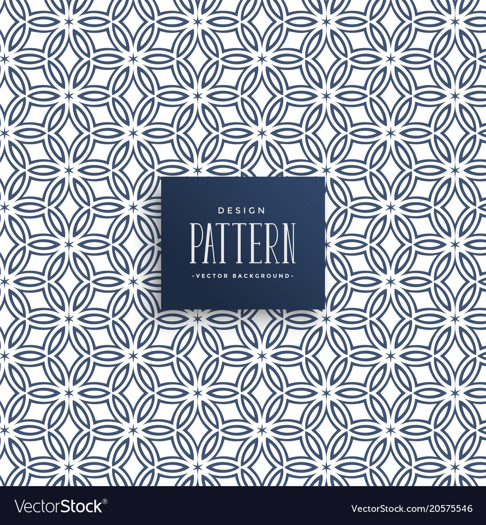 Abstract line flower style pattern background