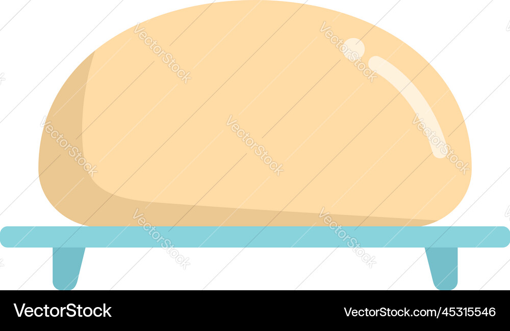 Baking bread icon flat flour pastry Royalty Free Vector