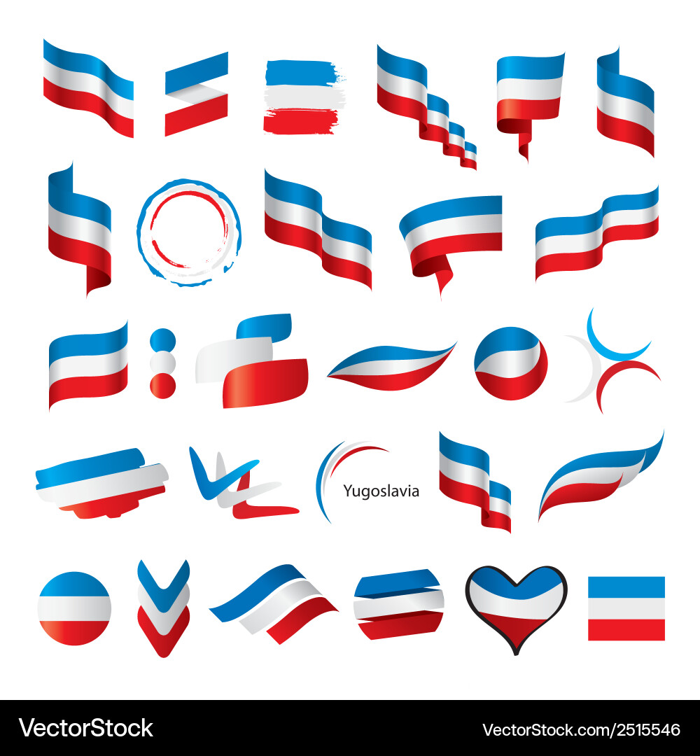 Biggest Collection Of Flags Yugoslavia Royalty Free Vector