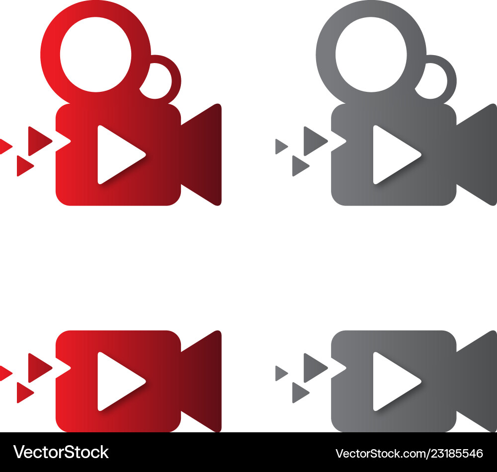 Camera video pixel Royalty Free Vector Image - VectorStock