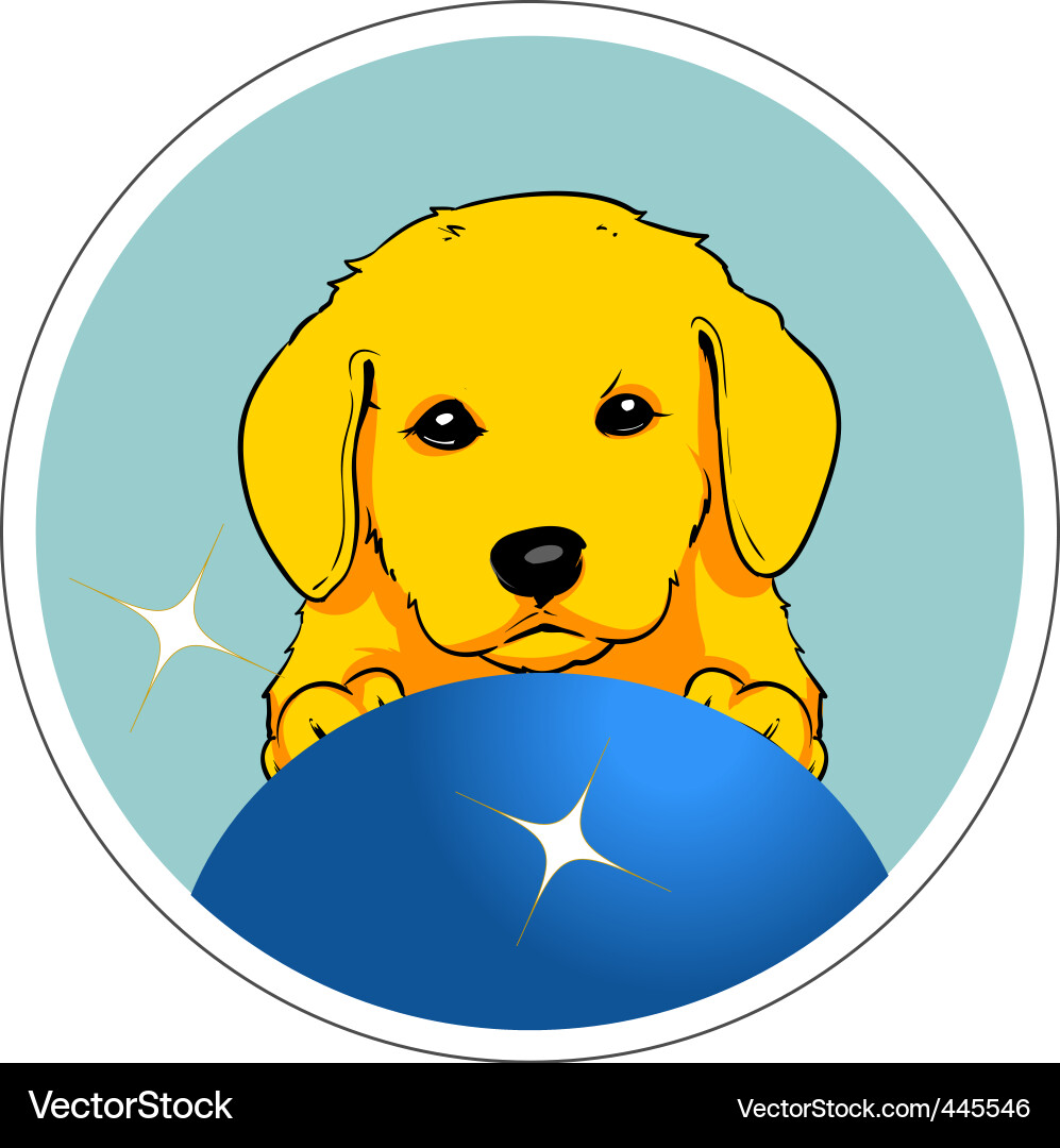 Cute dog Royalty Free Vector Image - VectorStock