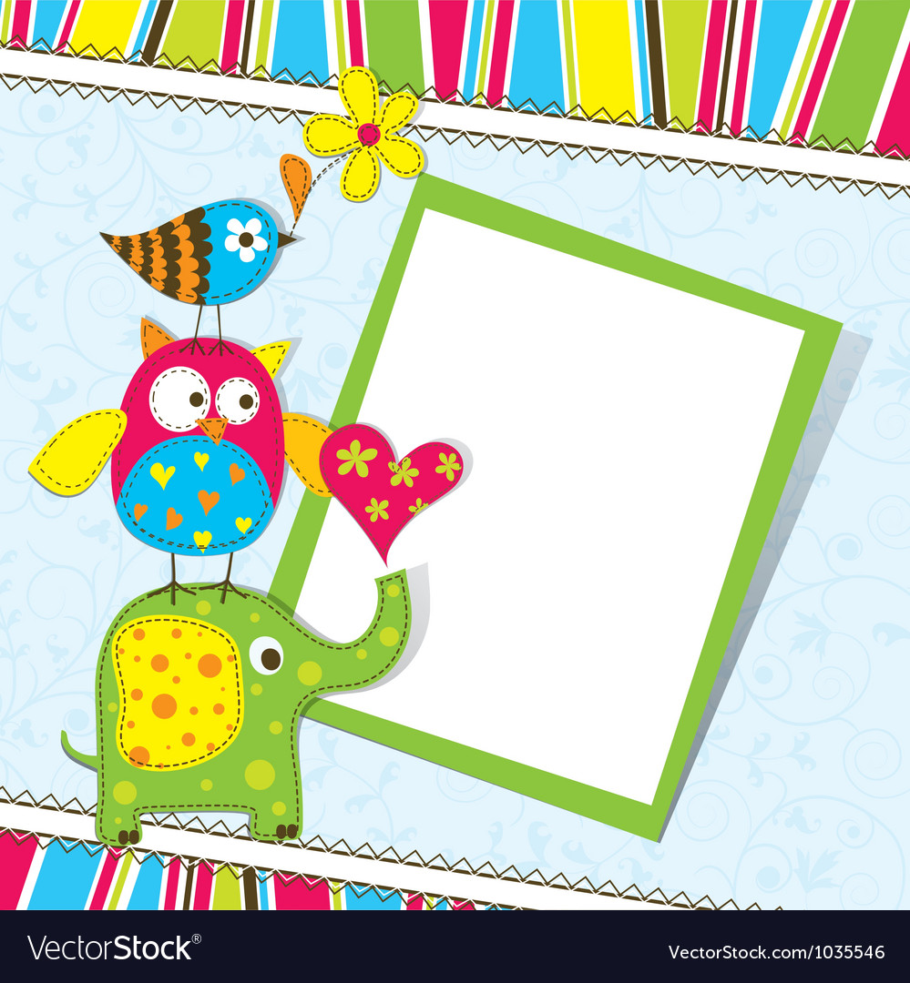 Cute Greeting Card Template