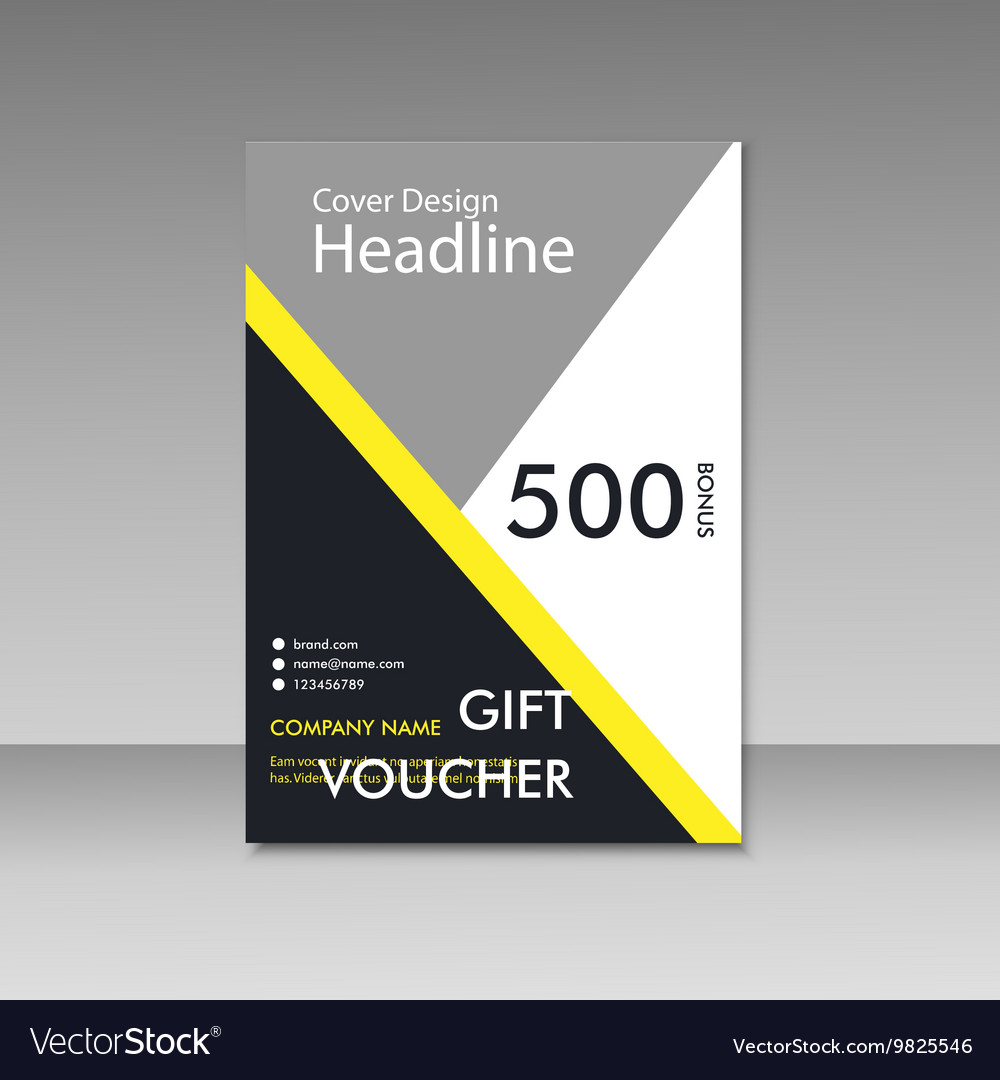 Gift voucher certificate coupon template