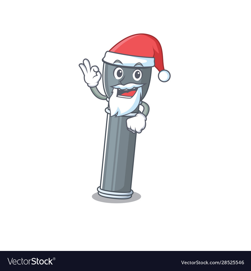 Santa flashlight scroll cartoon character design