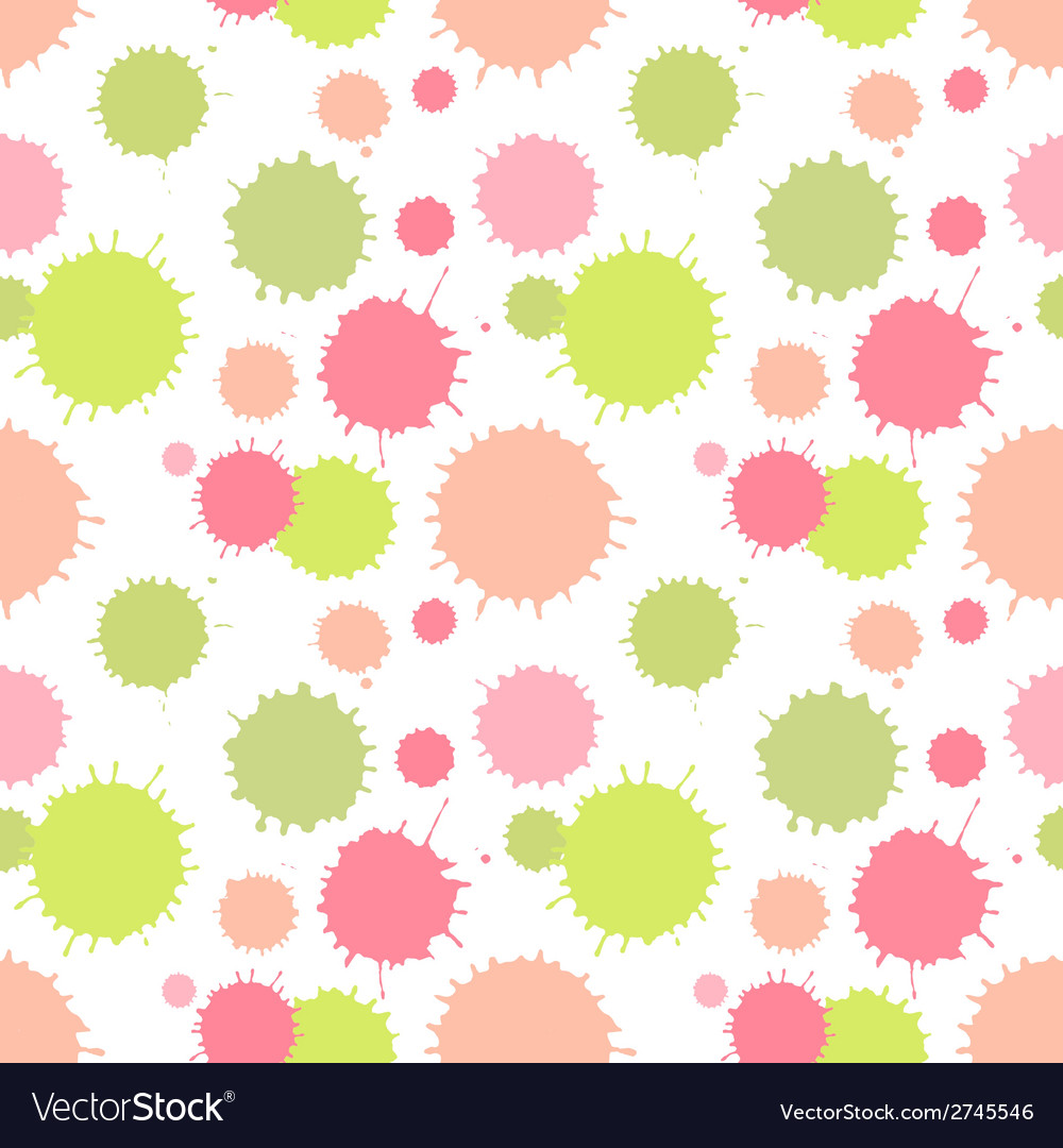 Seamless pattern with painted splash texture