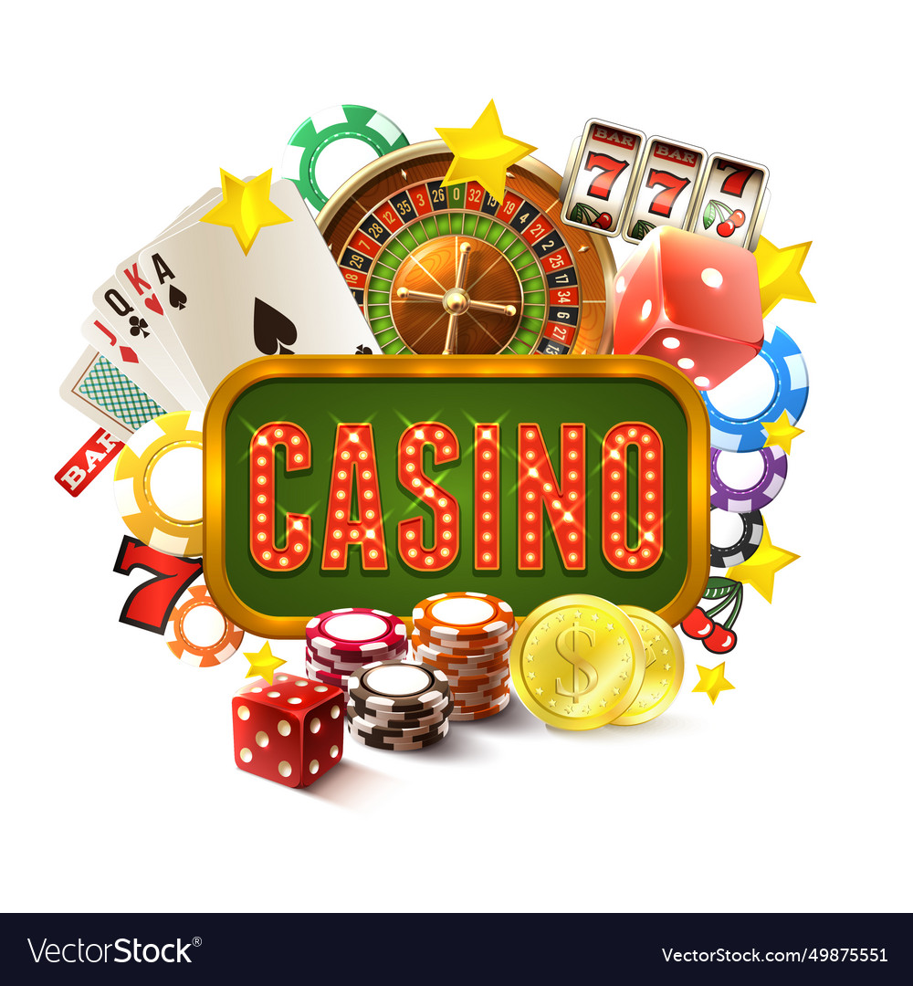 Casino frame Royalty Free Vector Image - VectorStock